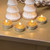 Set of 6 Gold Glitter Tealight & Dinner Candles 