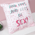 For Your Eyes Only Hidden Sequin Cushion 
