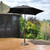 Black 2.4m Wooden Parasol