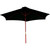 Black 2.4m Wooden Parasol