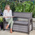 Keter Hudson 227L Storage Bench (Anthracite)