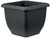 Stewart 40cm Square Balconniere Planter - Black