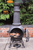 Gardeco Toledo Extra Large Cast Iron Grapes Chimenea - Bronze