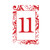 Red Scroll Table Numbers