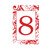Red Scroll Table Numbers