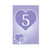 Lilac Hearts Table Numbers