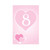 Pink Hearts Table Numbers