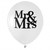Black and White Graphic Mr & Mrs Balloon