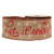 Let it Snow Natural Cotton With Red & White 63mm