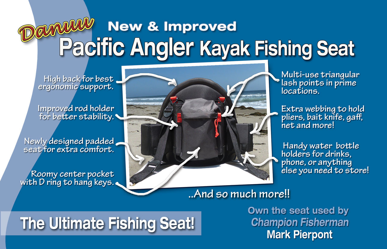 Pacific Angler Fishing Kayak Seat - Danuu Paddle Gear