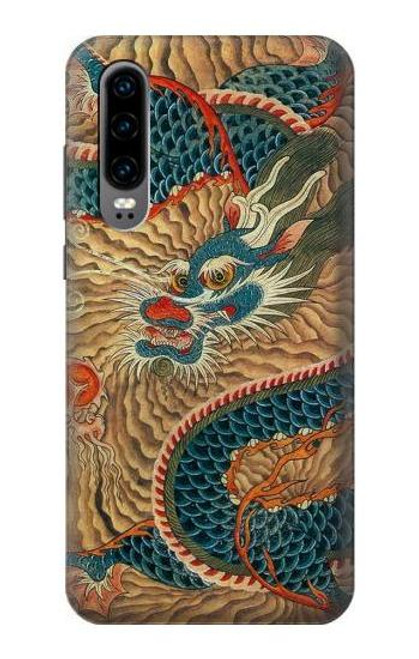 S3541 Dragon Cloud Painting Hülle Schutzhülle Taschen für Huawei P30