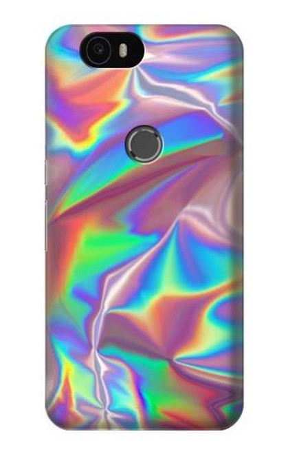 S3597 Holographic Photo Printed Hülle Schutzhülle Taschen für Huawei Nexus 6P