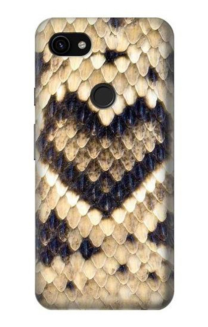 S3417 Diamond Rattle Snake Graphic Print Hülle Schutzhülle Taschen für Google Pixel 3a XL