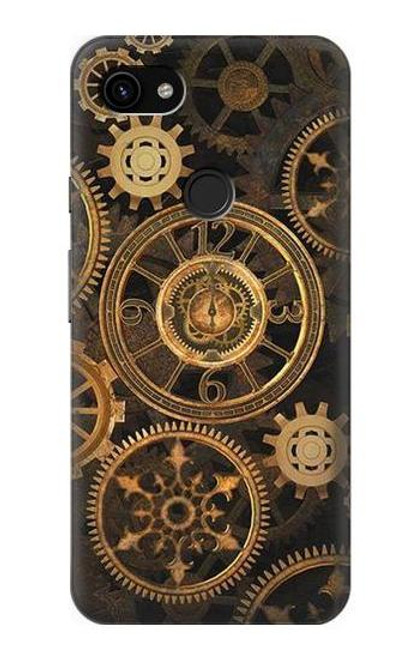 S3442 Clock Gear Hülle Schutzhülle Taschen für Google Pixel 3a XL