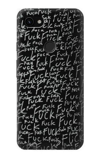S3478 Funny Words Blackboard Hülle Schutzhülle Taschen für Google Pixel 3a XL