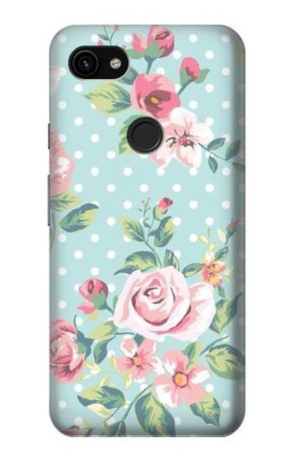 S3494 Vintage Rose Polka Dot Hülle Schutzhülle Taschen für Google Pixel 3a XL