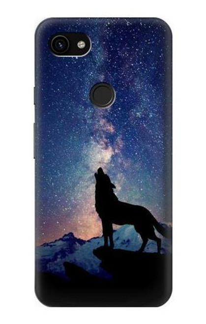 S3555 Wolf Howling Million Star Hülle Schutzhülle Taschen für Google Pixel 3a XL S3555 Wolf Howling Million Star Hülle Schutzhülle Taschen für Google Pixel 3a XL