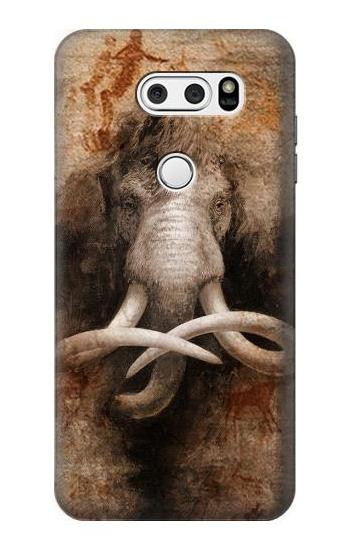 S3427 Mammoth Ancient Cave Art Hülle Schutzhülle Taschen für LG V30, LG V30 Plus, LG V30S ThinQ, LG V35, LG V35 ThinQ