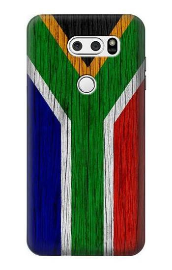S3464 South Africa Flag Hülle Schutzhülle Taschen für LG V30, LG V30 Plus, LG V30S ThinQ, LG V35, LG V35 ThinQ
