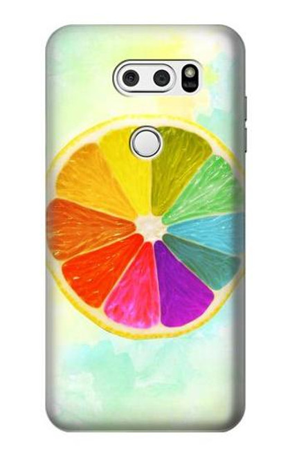 S3493 Colorful Lemon Hülle Schutzhülle Taschen für LG V30, LG V30 Plus, LG V30S ThinQ, LG V35, LG V35 ThinQ