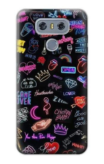 S3433 Vintage Neon Graphic Hülle Schutzhülle Taschen für LG G6