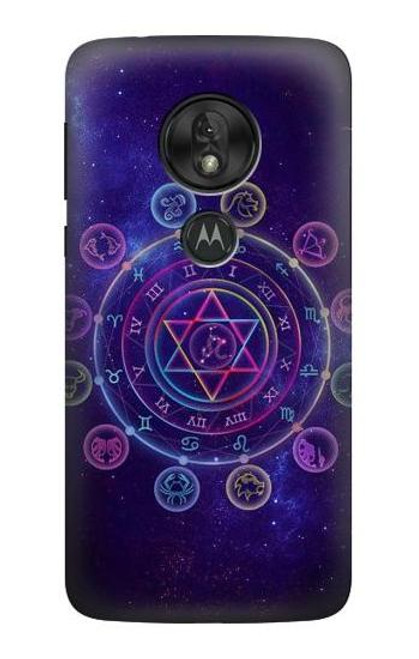 S3461 Zodiac Hülle Schutzhülle Taschen für Motorola Moto G7 Power