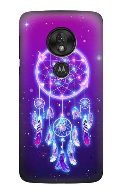 S3484 Cute Galaxy Dream Catcher Hülle Schutzhülle Taschen für Motorola Moto G7 Power