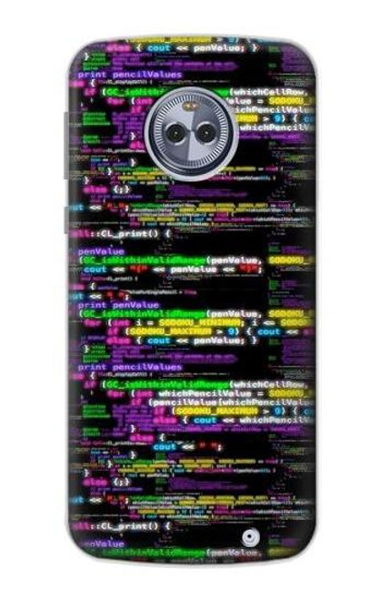 S3420 Coding Programmer Hülle Schutzhülle Taschen für Motorola Moto X4