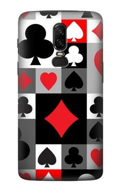 S3463 Poker Card Suit Hülle Schutzhülle Taschen für OnePlus 6
