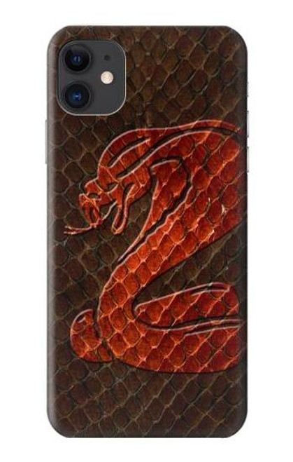 S0663 Cobra Snake Skin Hülle Schutzhülle Taschen für iPhone 11