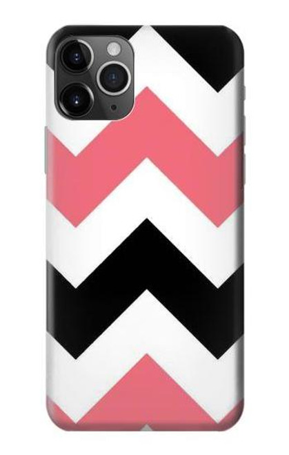 S1849 Pink Black Chevron Zigzag Hülle Schutzhülle Taschen für iPhone 11 Pro