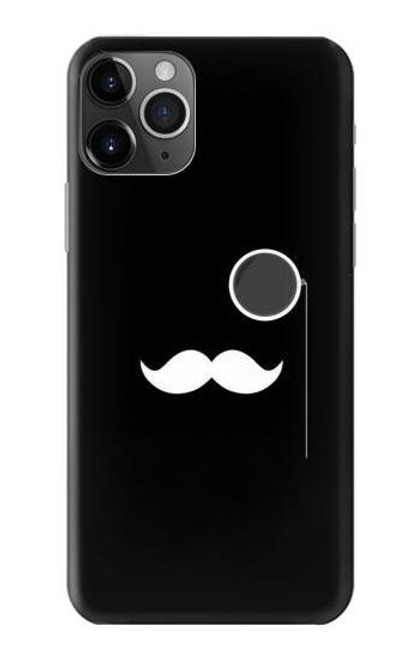 S1946 Sir Mustache Minimalism Hülle Schutzhülle Taschen für iPhone 11 Pro
