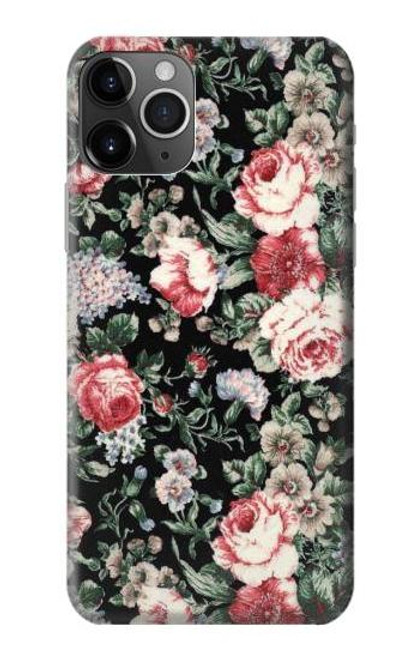 S2727 Vintage Rose Pattern Hülle Schutzhülle Taschen für iPhone 11 Pro