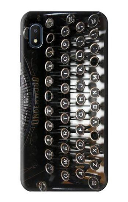 S0620 Typewriter Hülle Schutzhülle Taschen für Samsung Galaxy A10e