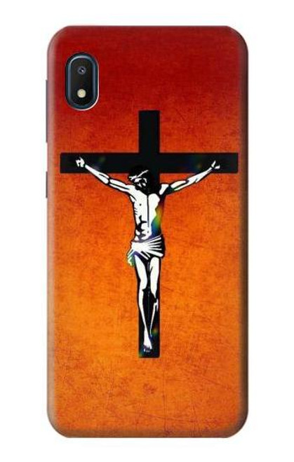 S2421 Jesus Christ On The Cross Hülle Schutzhülle Taschen für Samsung Galaxy A10e