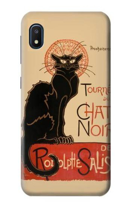 S2739 Chat Noir Black Cat Vintage Hülle Schutzhülle Taschen für Samsung Galaxy A10e