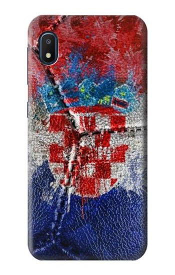 S3313 Croatia Flag Vintage Football Graphic Hülle Schutzhülle Taschen für Samsung Galaxy A10e