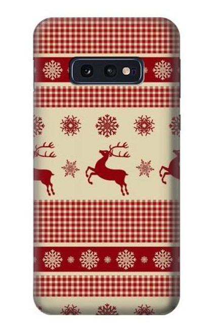 S2310 Christmas Snow Reindeers Hülle Schutzhülle Taschen für Samsung Galaxy S10e