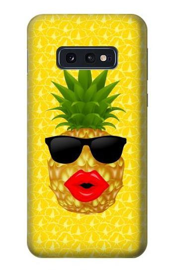S2443 Funny Pineapple Sunglasses Kiss Hülle Schutzhülle Taschen für Samsung Galaxy S10e