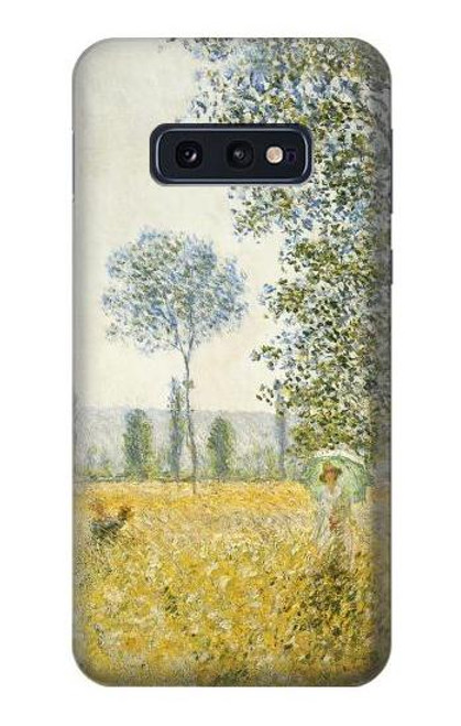 S2682 Claude Monet Fields In Spring Hülle Schutzhülle Taschen für Samsung Galaxy S10e
