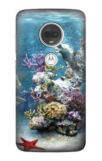 S0227 Aquarium 2 Hülle Schutzhülle Taschen für Motorola Moto G7, Moto G7 Plus