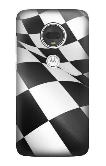 S2408 Checkered Winner Flag Hülle Schutzhülle Taschen für Motorola Moto G7, Moto G7 Plus