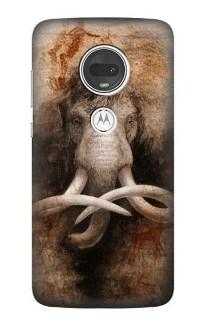 S3427 Mammoth Ancient Cave Art Hülle Schutzhülle Taschen für Motorola Moto G7, Moto G7 Plus
