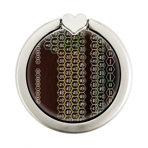 S3544 Neon Honeycomb Periodic Table Grafik Ringhalter und PopSockets