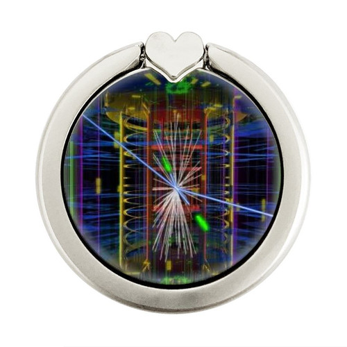 S3545 Quantum Particle Collision Grafik Ringhalter und PopSockets