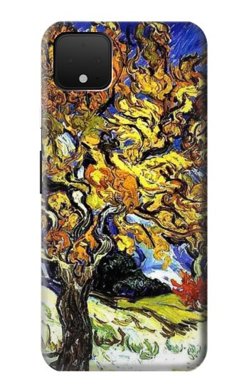 S0902 Mulberry Tree Van Gogh Hülle Schutzhülle Taschen für Google Pixel 4
