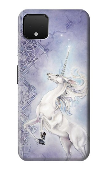 S1134 White Horse Unicorn Hülle Schutzhülle Taschen für Google Pixel 4