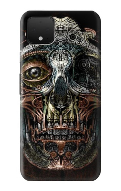S1685 Steampunk Skull Head Hülle Schutzhülle Taschen für Google Pixel 4