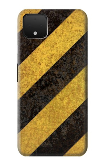 S2231 Yellow and Black Line Hazard Striped Hülle Schutzhülle Taschen für Google Pixel 4