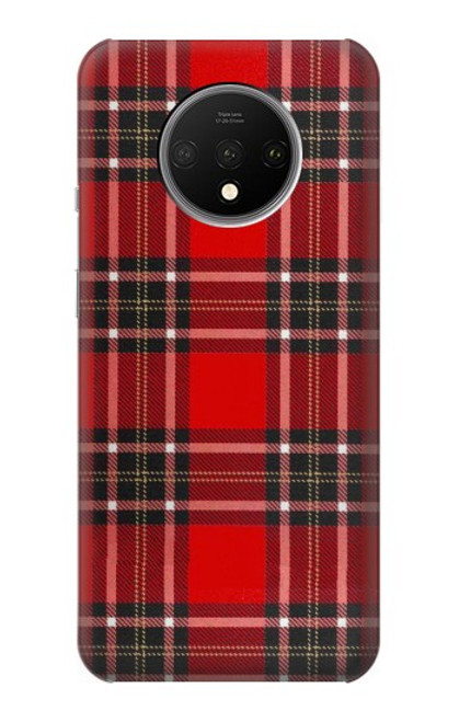 S2374 Tartan Red Pattern Hülle Schutzhülle Taschen für OnePlus 7T